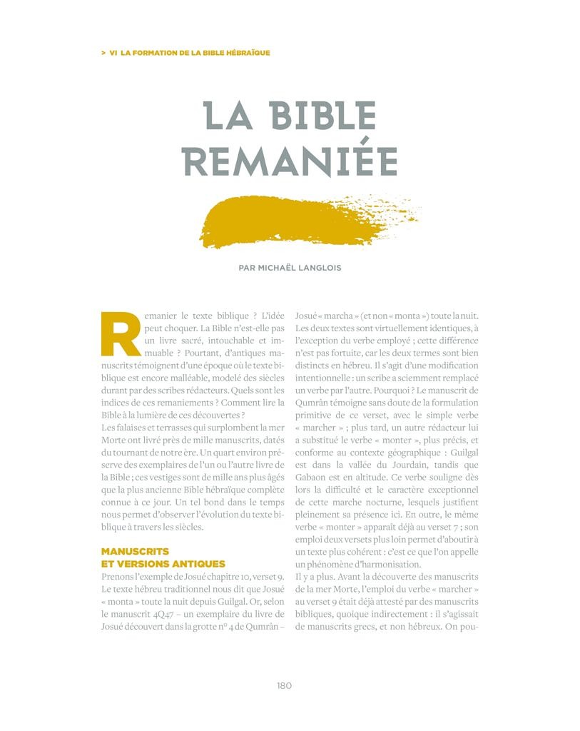 thumbnail of Langlois 2018 La Bible remaniée in La Bible, une encyclopédie contemporaine p180-185